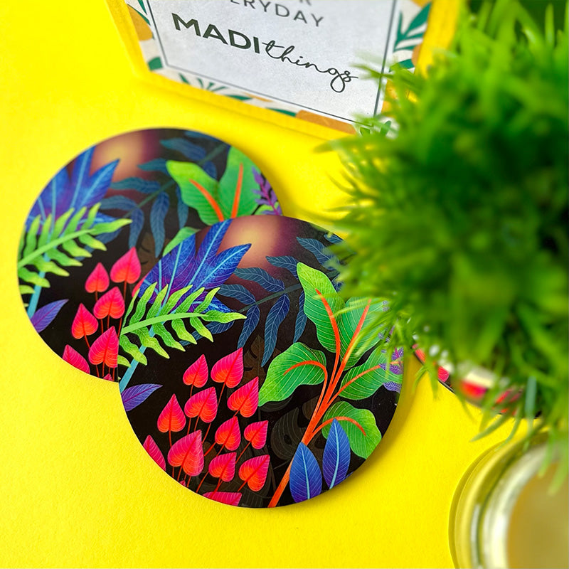 Tropical Jungle Coasters - Set of 3